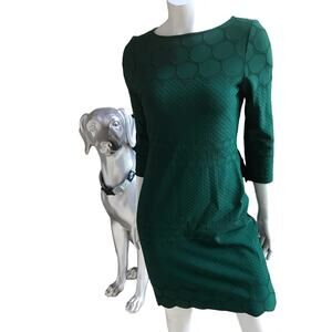 Julia Jordan Boat Neck Patterned 3/4 Sleeve Nylon Dress Women's Size 6